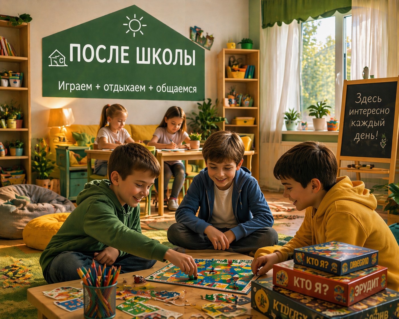 Присмотр за детьми после школы в ФЕРМА